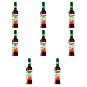 Herbapol syrop owocowy suplement diety malina z kwiatem lipy z wit. D, C, B6 i cynkiem 420 ml X8